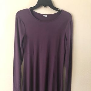 Long Sleeve purple - I'm basic Dress